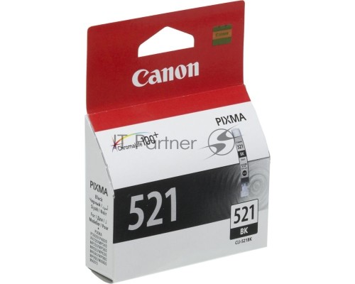 Картридж струйный CLI-521Bk (2933B004) черный (9 мл.) для Canon Pixma iP3600, 4600, MP540 ,MP620, MP630, MP980