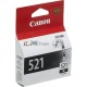 Картридж струйный CLI-521Bk (2933B004) черный (9 мл.) для Canon Pixma iP3600, 4600, MP540 ,MP620, MP630, MP980