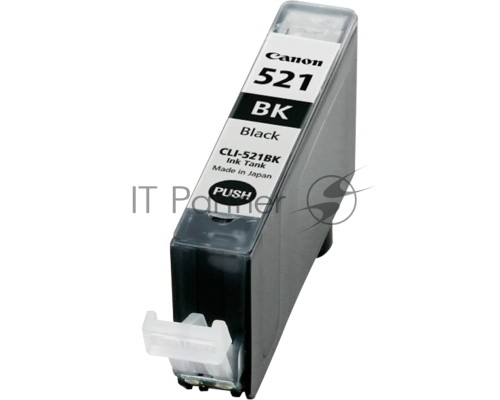 Картридж струйный CLI-521Bk (2933B004) черный (9 мл.) для Canon Pixma iP3600, 4600, MP540 ,MP620, MP630, MP980