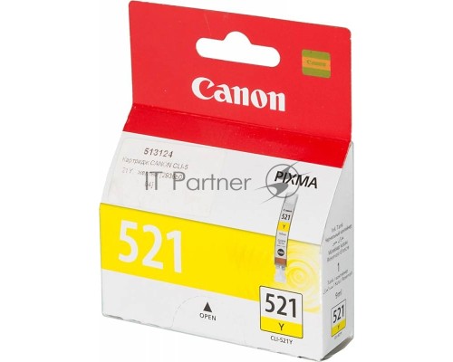 Картридж струйный CLI-521Y (2936B004) желтый (520 стр.) для Canon PIXMA iP3600/4600/MP540/620