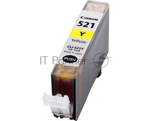 Картридж струйный CLI-521Y (2936B004) желтый (520 стр.) для Canon PIXMA iP3600/4600/MP540/620