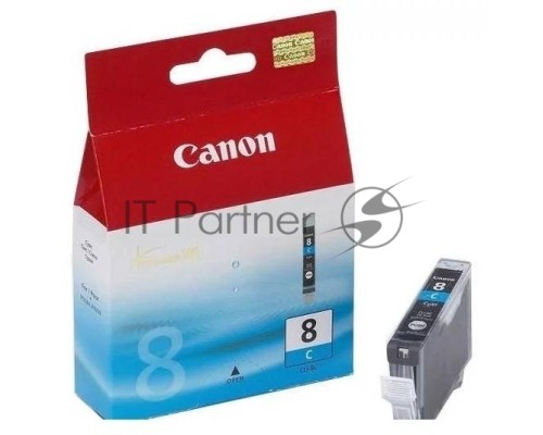 Картридж струйный CLI-8C (0621B024) для Canon Pixma 4200/5200/MP500/MP800, Голубой, 490стр.