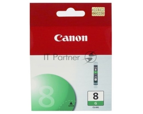Картридж струйный Canon CLI-8G (0627B001) зеленый (13 мл.) для Canon PIXMA 6500, Pro 6000, Pro 9000, Pro 9000 Mark II