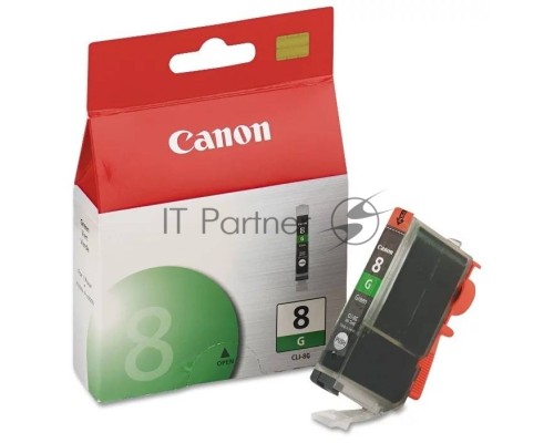 Картридж струйный Canon CLI-8G (0627B001) зеленый (13 мл.) для Canon PIXMA 6500, Pro 6000, Pro 9000, Pro 9000 Mark II