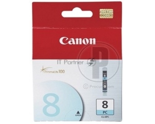 Картридж Canon CLI-8PC фото-голубой, 490 стр, для iP6600D, iP6700D, MP970, Pixma Pro9000, Pixma Pro9000 Mark II