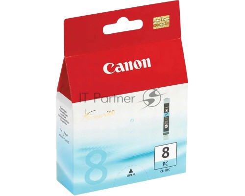 Картридж Canon CLI-8PC фото-голубой, 490 стр, для iP6600D, iP6700D, MP970, Pixma Pro9000, Pixma Pro9000 Mark II