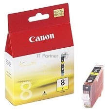 Картридж струйный CLI-8Y (0623B024), для Canon 4200/5200/MP500/MP800, Желтый, 490стр.