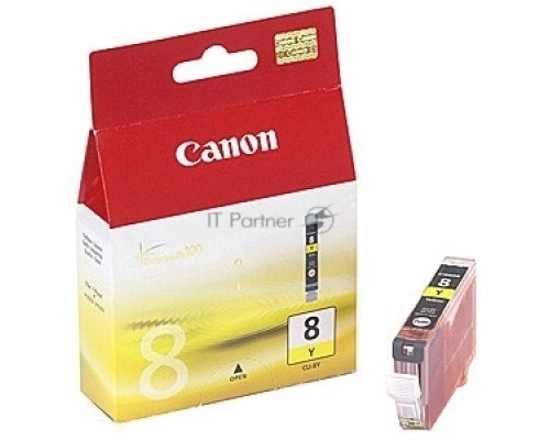 Картридж струйный CLI-8Y (0623B024), для Canon 4200/5200/MP500/MP800, Желтый, 490стр.