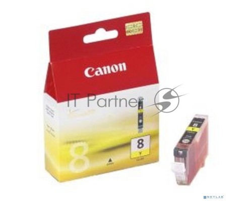 Картридж струйный CLI-8Y (0623B024), для Canon 4200/5200/MP500/MP800, Желтый, 490стр.
