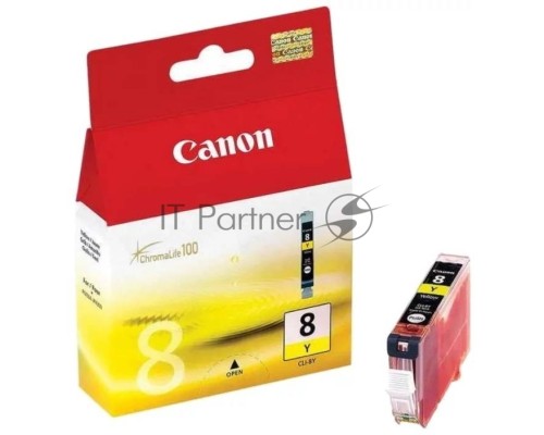 Картридж струйный CLI-8Y (0623B024), для Canon 4200/5200/MP500/MP800, Желтый, 490стр.