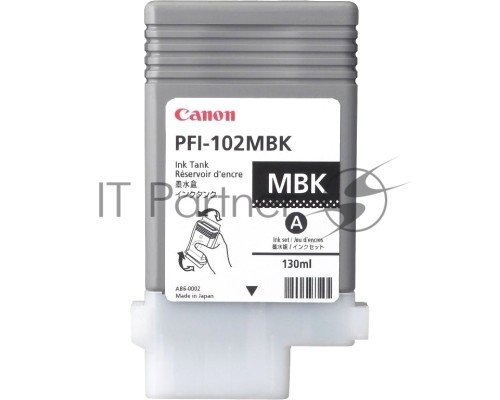 Картридж Canon PFI-102MBk (0894B001) матовый черный, 130 мл., для iPF500/600/700