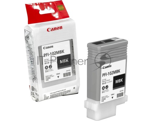 Картридж Canon PFI-102MBk (0894B001) матовый черный, 130 мл., для iPF500/600/700