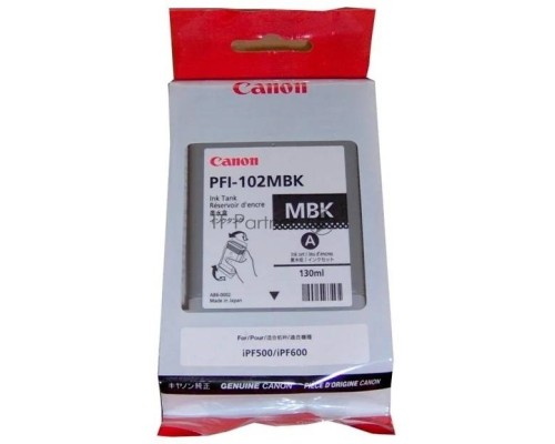 Картридж Canon PFI-102MBk (0894B001) матовый черный, 130 мл., для iPF500/600/700