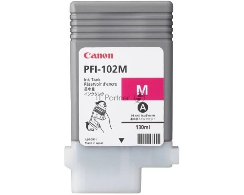 Картридж струйный Canon PFI-102M (0897B001) пурпурный (130 мл.) для Canon imagePROGRAF iPF605, iPF610., iPF650, iPF655, iPF710, iPF755, LP17, iPF510