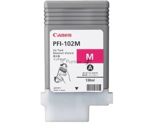 Картридж струйный Canon PFI-102M (0897B001) пурпурный (130 мл.) для Canon imagePROGRAF iPF605, iPF610., iPF650, iPF655, iPF710, iPF755, LP17, iPF510