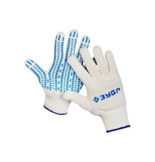 Перчатки ЗУБР трикотажные, 10 класс, х/б, с защитой от скольжения, L-XL, 10пар [11390-K10]