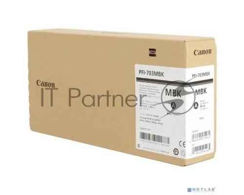 Картридж струйный Canon PFI-703MBk (2962B001) Matte Black (700 мл) для Canon iPF810, iPF815, iPF820, iPF825