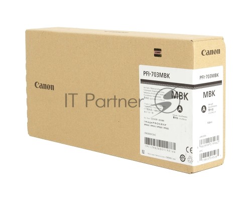 Картридж струйный Canon PFI-703MBk (2962B001) Matte Black (700 мл) для Canon iPF810, iPF815, iPF820, iPF825