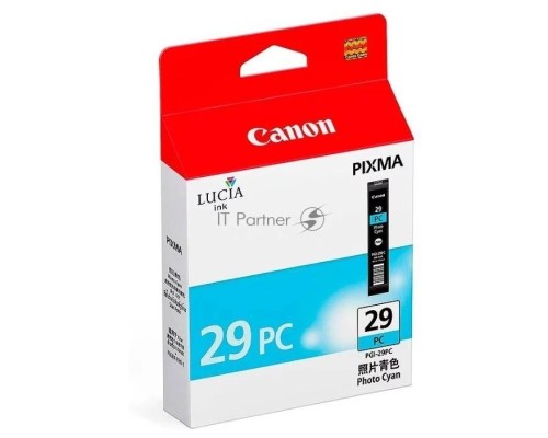 Картридж струйный Canon PGI-29PC (4876B001) фото голубой (36 мл) для Canon Pixma Pro 1