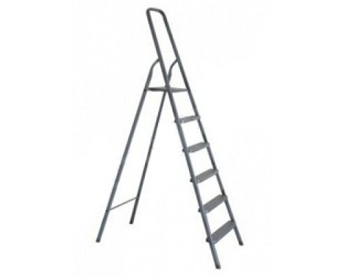 [Лестницы, стремянки] СИБИН Лестница-стремянка алюминиевая, 6 ступеней, 124 см [38801-6]