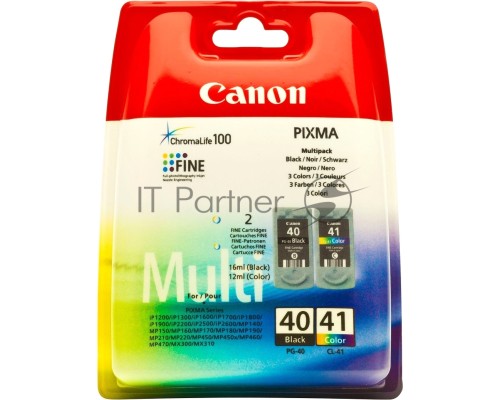 Картридж струйный Canon PG-40+CL-41 0615B043 черный/трехцветный набор карт. для Canon Pixma MP450/150/170