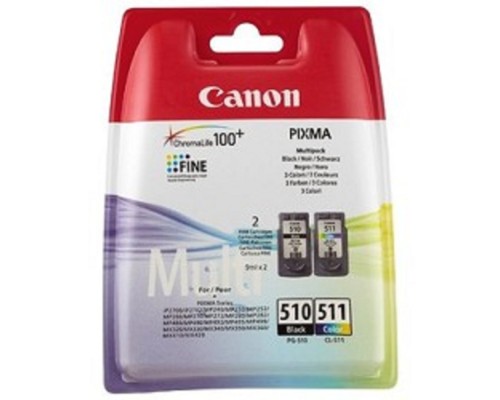 [Расходные материалы] Canon PG-510/CL-511 2970B010 Картридж для PIXMA MP240/260/480, MX320/330, 4 цвета, 244 стр.