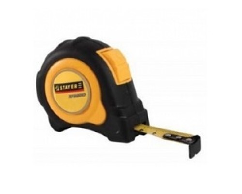 [Рулетки, мерные ленты] STAYER LEADER 8м / 25мм рулетка с автостопом в ударостойком обрезиненном корпусе [3402-08-25_z01]
