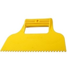 Шпатель STAYER, пластмассовый, зубчатый 4х4мм, 230мм[1022-4]