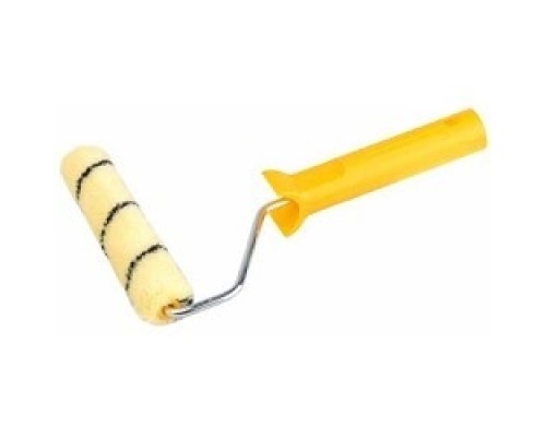 [Шпатели, мастерки, кельмы, терки, гладилки] Мини-валик DUALON ПОЛИАКРИЛ малярный в сборе, ворс 7мм, бюгель 6мм, 15х110мм, STAYER Master [03-05812-11]