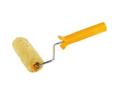 [Шпатели, мастерки, кельмы, терки, гладилки] Валик SYNTEX ПОЛИАКРИЛ малярный в сборе, ворс 12мм, бюгель 6мм, 30х100мм, STAYER Master [0319-10]