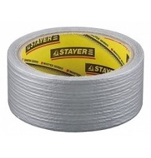 STAYER. Армированная лента, универсальная, влагостойкая, 48мм х 45м, серебристая [12080-50-50]