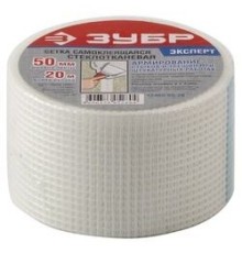 ЗУБР Сетка армировочная стеклотканевая, самоклеящаяся, 3х3мм, 5см х 20м [12465-05-20_z01]