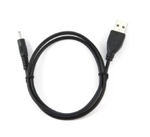 Gembird/Cablexpert CC-USB-AMP25-0.7M Кабель USB 2.0 Pro  , AM/DC 2,5мм 5V 2A (для планшетов Android), 0.7м, экран, черный, пакет 