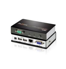 ATEN CE700A-(D(AT-G) Удлинитель, SVGA+KBD+MOUSE USB ATEN, 150 метр., HD-DB15+USB A-тип, Female, c KVM-шнуром USB 1.8м, Б.П. 220> 5.3V