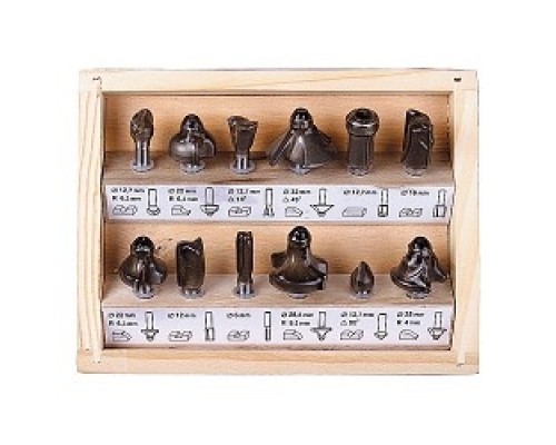 [Буры,сверла,долото] Набор STAYER Фрезы по дереву, 12шт [2992-H12]