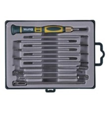 KRAFTOOL (25611-H12) Набор Отвертки для точных работ с насадками, в боксе, 12 предметов 