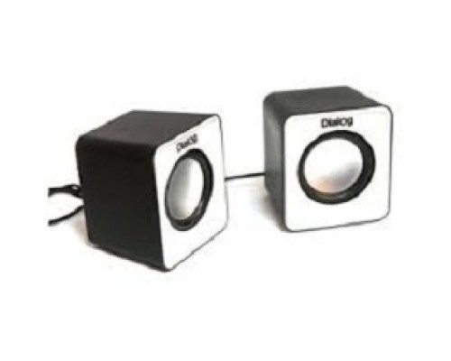 [Колонки] Dialog Colibri AC-02UP BLACK-WHITE {акустические колонки 2.0, 5W RMS, питание от USB}