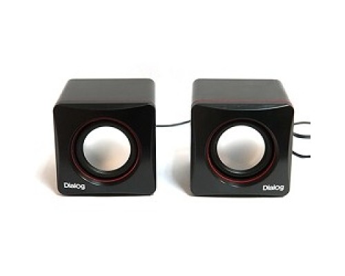 [Колонки] Dialog Colibri AC-04UP BLACK-RED {акустические  колонки 2.0, 6W RMS, питание от USB}