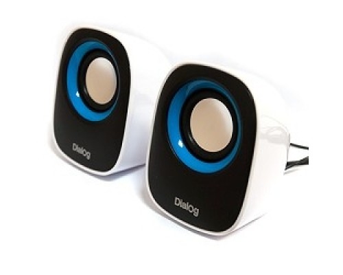 [Колонки] Dialog Colibri AC-06UP BLACK-WHITE {акустические колонки 2.0, 6W RMS, питание от USB}