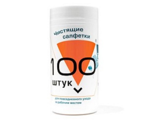 [Чистящие средства] Konoos KBU-100 Салфетки для комп. техники в банке, 100 шт.