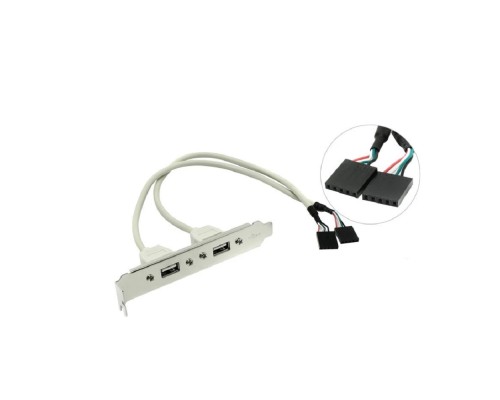 [кабели] Espada Планка в корпус USB2.0 -2 порта, (EBRCT-2PrtUSB2) (39007)