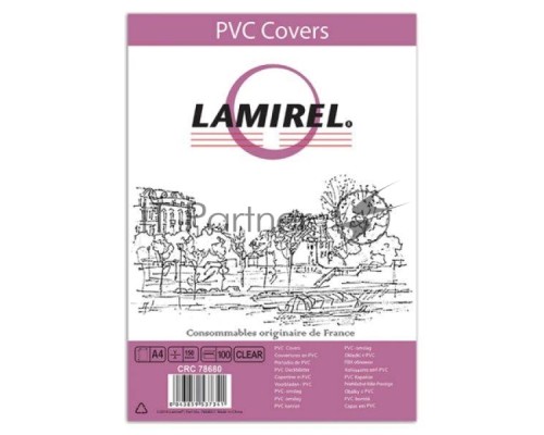 Обложки для переплёта Lamirel LA-78680 A4 прозрачный (100шт)