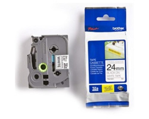 [Расходные материалы] Brother TZE-S251 Картридж с лентой (P-Touch, 24мм, Черный на белом)