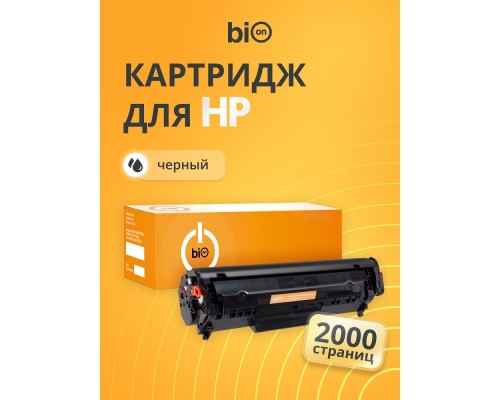 [Расходные материалы] Bion BCR-Q2612A  Картридж для HP {LaserJet 1010/1012/1015/1020/1018/3050z/3055/1022n/1022nw/M1319f/M1005/M1300/3020/3030/3052/1020+ }(2000  стр.), Черный