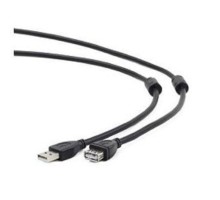 Gembird/Cablexpert CCF2-USB2-AMAF-10 USB 2.0  Pro Кабель, AM/AF, 3м, экран, 2феррит.кольца, черный, пакет