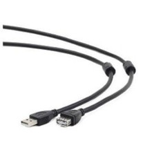 Gembird/Cablexpert CCF2-USB2-AMAF-15 USB 2.0  Pro Кабель , AM/AF, 4.5м, экран, 2феррит.кольца, черный, пакет