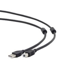 Gembird/Cablexpert CCF2-USB2-AMBM-10 USB 2.0 Pro Кабель  , AM/BM, 3м, экран, 2феррит.кольца, черный, пакет