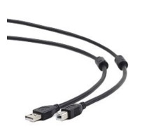 Gembird/Cablexpert  CCF2-USB2-AMBM-15 USB 2.0 Pro Кабель  , AM/BM, 4.5м, экран,2феррит.кольца, черный, пакет