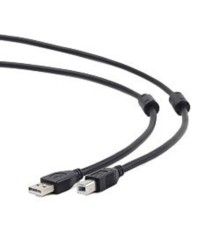 Gembird/Cablexpert  CCF2-USB2-AMBM-15 USB 2.0 Pro Кабель  , AM/BM, 4.5м, экран,2феррит.кольца, черный, пакет