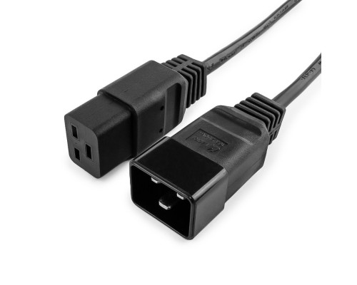 [кабели] Кабель питания для UPC Gembird/Cablexpert, 1.5м, С19 - C20, 16А, черный, с заземлением(PC-189-C19)